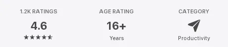 Apple's US App Store page for Copy Me That, the ratings strip under the header (1.2K ratings), which shows it is the US storefront, captured 30 Oct 2026.
